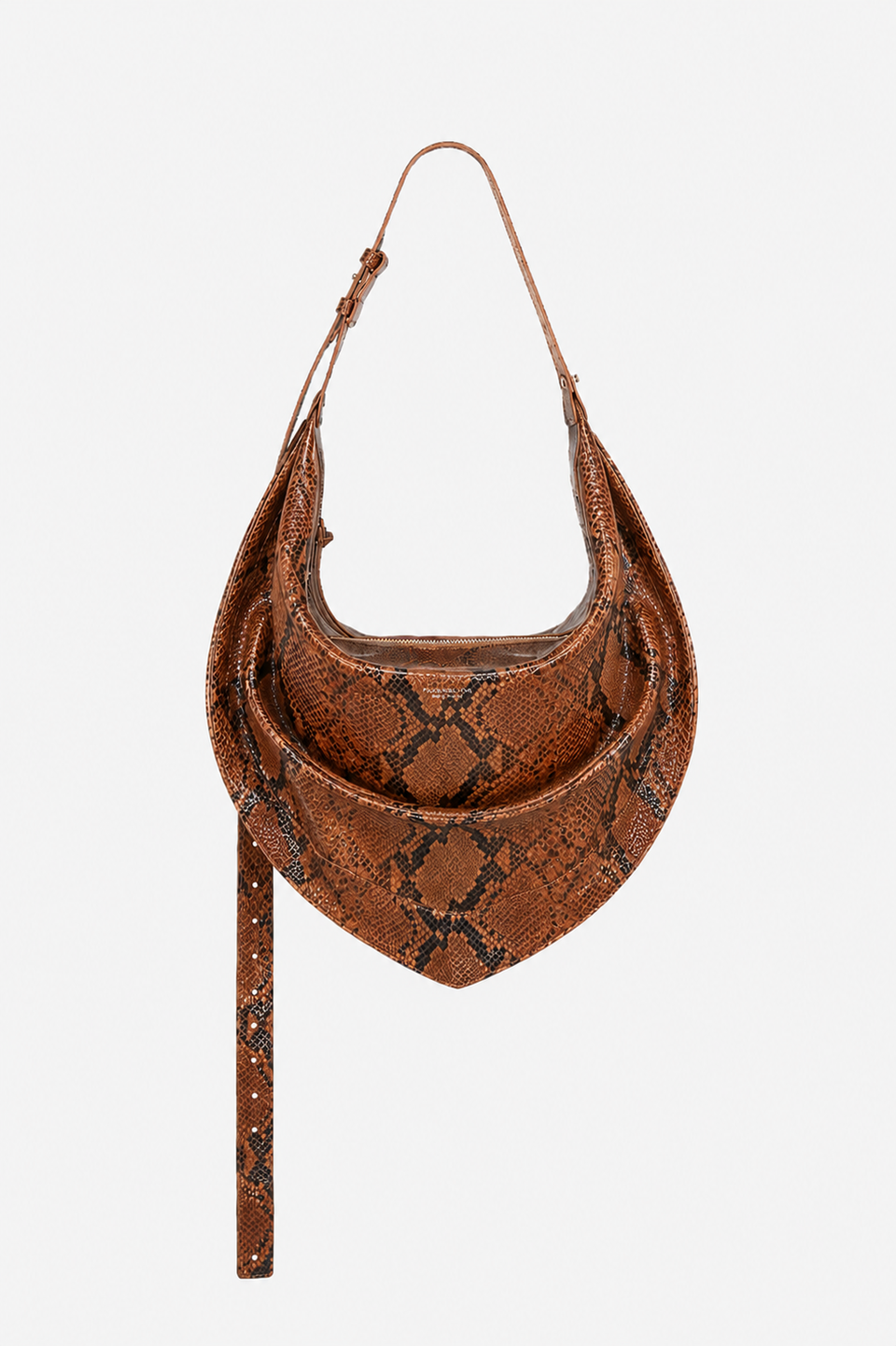 Tortellino Hobo Bag_Poudre Python