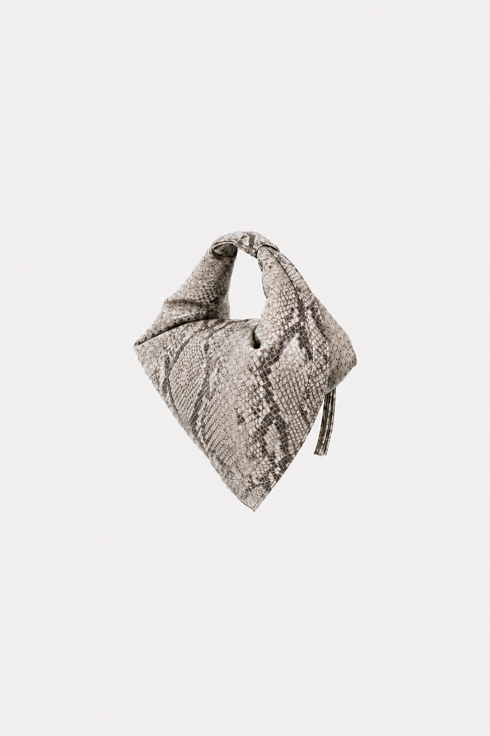 Midi Tortellino Bag-Sage Python