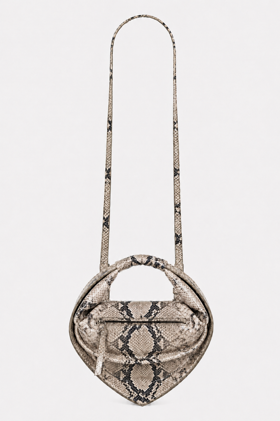 Midi Tortellino Bag-Stone Python